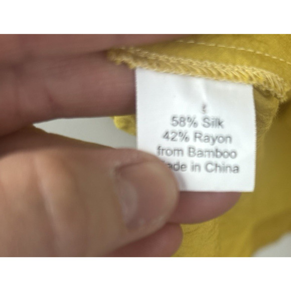 Redwood Court Silk Bamboo Ruched Collar Jacket‎ Women's Size M Ornate Artsy Boho - Picture 7 of 11